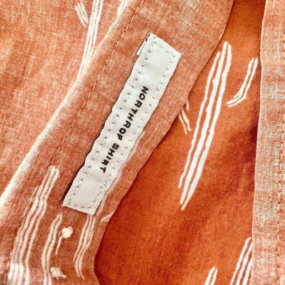 Goodfellow Shirt Men XXL Cactus Terracotta Button Northrop Western Short Sleeve - Picture 13 of 13